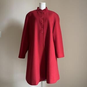 vintage benard holtzman wool red coat
